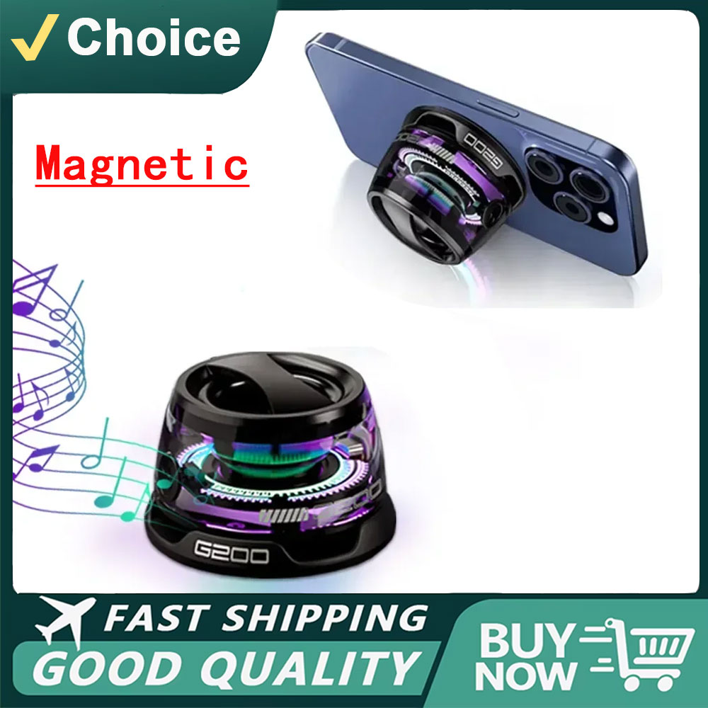 Bluetooth Speaker - Портативная Bluetooth-колонка G200 с RGB-подсветкой, магнитный